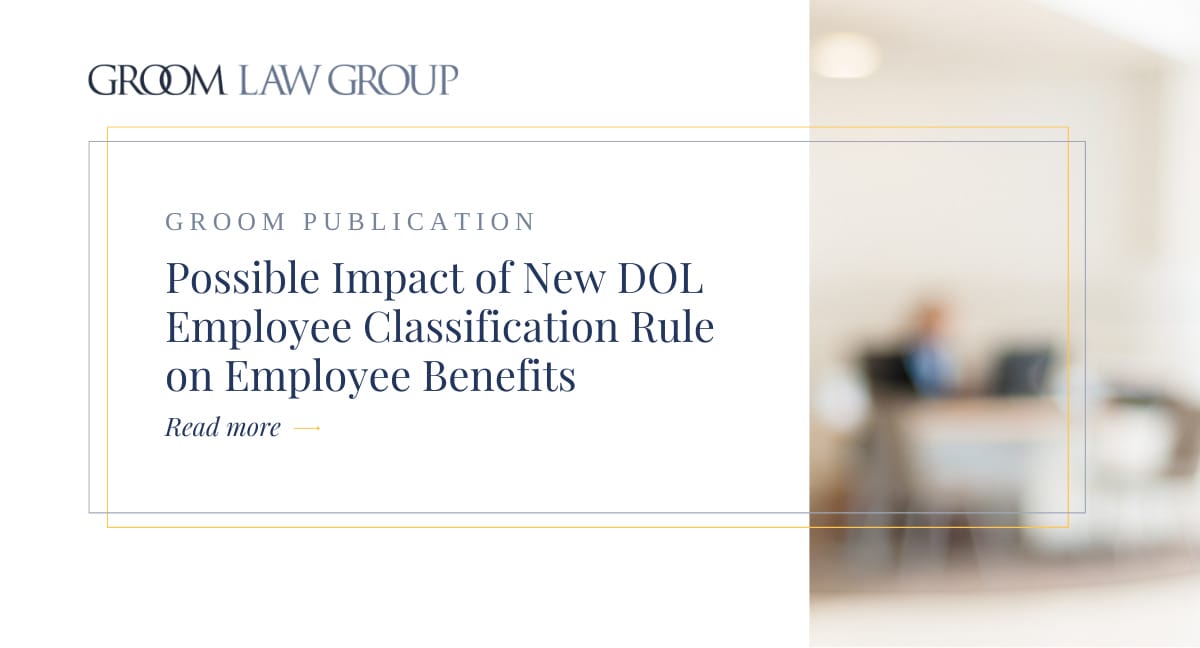 Possible Impact Of New DOL Employee Classification Rule On Employee ...